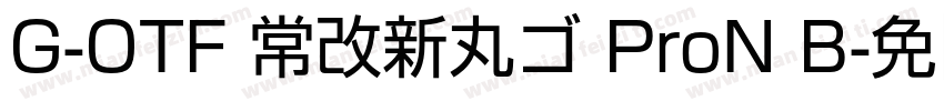 G-OTF 常改新丸ゴ ProN B字体转换